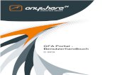 GFA Portal - Benutzerhandbuch5 Einleitung GFA Portal - Benutzerhandbuch 1 Einleitung 1.1 Motivation und Zweck Das vorliegende Benutzerhandbuch stellt eine Dokumentation des GFA Portals