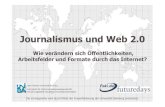 Journalismus und Web 2 - uni-bamberg.de...Journalismus und Web 2.0 Wie verändern sich Öffentlichkeiten, Arbeitsfelder und Formate durch das Internet? Lehrstuhlfür Kommunikationswissenschaft