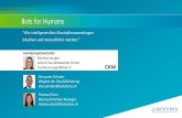 Bots for Humansdownload.microsoft.com/documents/de-ch/i2_Breakout1_i... · 2018-12-05 · Bots for Humans “Wie intelligente Bots Geschäftsanwendungen intuitiver und menschlicher