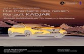AM 12. JANUAR FEIERN WIR: Die Premiere des neuen Renault ...Energieeffizienzklasse: C. Renault Kadjar: Gesamtverbrauch kombiniert (l/100 km): 6,1–4,4; CO 2-Emissionen kombiniert: