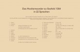 Das Hostienwunder zu Seefeld 1384 in 22 Sprachen · 2013-05-23 · Das Hostienwunder zu Seefeld 1384 in 22 Sprachen Otto von Lutterotti: Die großen Kunstwerke Tirols, Inn-Verlag