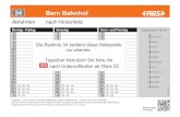 34 Bern Bahnhof - rbs.ch · Abends nach 21 Uhr S9 zwischen Unterzollikofen und Bern eingestellt; Ersatzverkehr mit Buslinie 34 ab/bis Bern Bahnhofplatz Regionalverkehr Bern-Solothurn: