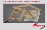 Spitze in Form und Funktion… - Twenta · 2019-11-18 · EN 14975 : 2010-12 1,1 W/m2K * 175 kg DIN EN 12207 Dreiteilige Falttreppe aus Holz, komplett mit Lukenkas ten aus Holz, in