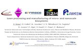 Laser processing and manufacturing of micro‐and nanoscale ... · Laser processing and manufacturing of micro‐and nanoscale biosystems F. Sima1, O. Gallet2, K. Anselme3, I. N.