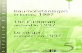 [eng] The European orchard in 1997 [fre] Le verger ...aei.pitt.edu/72820/1/1997.pdf · 1) EINLEITUNG 1) INTRODUCTIO1) INTRODUCTION N 1-1) EU-ERHEBUNG 1-1) COMMUNITY SURVEY 1-1) ENQUETE