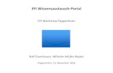 EFI Wissensaustausch-Portalefi-by.de/.../2016/12/EFI-WAP-Pappenheim-2016rw-1.pdf · EFI Workshop Pappenheim Rolf Eisenhauer, Wilhelm Müller-Basler Pappenheim, 15. November 2016 ...