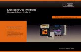 Unidrive M400 - EPA GmbH · 2018-07-04 · Unidrive M400. Betriebsanleitung. Kurz-Frequenzumrichter für die Fertigungs-automatisierung Schnelle . Inbetriebnahme und Diagnose dank
