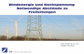 Windenergie und Hochspannung Notwendige Abstände zu ...archiv.windenergietage.de/WT23/23WT1211_F2_1015_F2E.pdf · DIN EN 50423-3-4 (AC 1 - 45kV) Zusätzlich zur DIN EN 50341-3-4