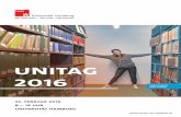 Unitag 2016 · 2016-11-23 · Das Beratungszentrum Studienfinanzierung informiert zum BAföG, zu Stipendien, ... 11:00 Uhr Wie komme ich zu der für mich richtigen Studienwahl? ...