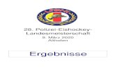 28. Polizei-Eishockey- Landesmeisterschaft...28. Polizei-Eishockey-Landesmeisterschaft 2020 9. März 2020 - Althofen Tabelle Rang Mannschaft Spiele S U N Pkt 1 1 Justizwache 3 2 1