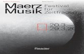 Berliner Festspiele MaerzFestival Musik für afr Zgeneit · 5 Preface. MaerzMusik 2020 revolves around a simple and powerful idea: the beginning of time. A notion so common . and