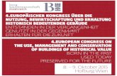4.EUROPÄISCHER KONGRESS ÜBER DIE NUTZUNG ......Austrian Airlines, the official carrier at the 4th European Congress on the Use, Management and Conservation of Buildings of Historical