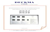 Decksmaschinen und Automation Vertriebs GmbH ... · DECKMA GmbH Decksmaschinen und Automation Vertriebs GmbH Tel.: +49 (0)4105 / 65 60 – 0 * DECKMA GmbH Fax: +49 (0)4105 / 65 60