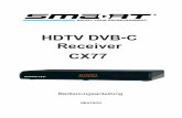 HDTVDVB-C Receiver CX77 - Conrad Electronic€¦ · Beachten Sie beim Anschluss von Geräten an die USB-Schnittstelle, dass diese nur für USB2.0-Speichermedien mit einer max. Stromaufnahme
