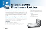 Document 2 Block Style Business Letter - File Name Save the file as: Doc2_Practice Orientation Portrait