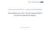 Handbuch für Antragsteller und Projektträger...1 Interreg Deutschland – Danmark 2014-2020 Handbuch für Antragsteller und Projektträger Version 2/08.2017