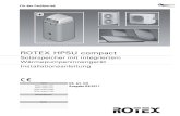 ROTEX HPSU compact · sensorischen oder geistigen Fähigkeiten oder mangels Erfahrung und/oder mangels Wissen benutzt zu werden, es sei denn, sie werden durch eine für ihre Sicherheit