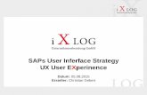 SAPs User Inferface Strategy UX User EXperinence · SAP Fiori SAP Fiori Applikationstypen Aktuell verfügbare SAP Fiori Applikationen SAP Screen Personas Entwicklung einer mobilen