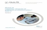 Module 04 - HEdS-FR · compétences dans les 5 domaines suivants : soins centrés sur la personne, sécurité, efficacité/EBN (Evidence-Based Nursing), éthique/équité, efficience/en