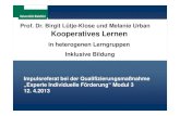Prof. Dr. Birgit L£¼tjeProf. Dr. Birgit L£¼tje--Klose und ... Prof. Dr. Birgit L£¼tjeProf. Dr. Birgit