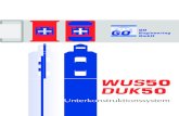 WUS-DUK50 01-03-2010 1 - Go-Engineering · die Koppelelemente in dem C-Profil fixiert und die komplette Einheit wird auf die Abstandhalter auf-gesteckt. Für Arbeiten, bei denen keine