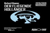 Richard Wagner DER FLIEGENDE HOLL NDER · X Ciclo de Conciertos de M sica Contempor nea Fundaci n BBVA Bilbao 2019-2020 Temporada 2019-2020 Pr ximos conciertos Concierto fuera de
