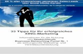 33 Tipps für Ihr erfolgreiches XING-Marketing r-Ihr... Bitte kein „Kauf mich“ - XING ist schließlich kein Marktplatz! 33 Tipps für Ihr XING-Marketing (Stand: 01.12.2017) ...