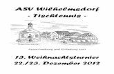 ASV Wilhelmsdorf - Tischtennis · In der Saison 2012/2013 starten 4 Herren-, 3 Damen- und 2 Jungenmannschaften in die neue Runde. Damit wir die jugendlichen Spieler noch besser in