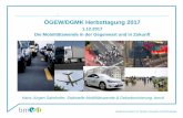 ÖGEW/DGMK Herbsttagung 2017 - WKO.at...Quelle: KPMG: Global Automotive Executive Survey 2017 Die Antwort: Klare Ziele I Der nationale Strategierahmen „Saubere Energie im Verkehr“
