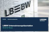 LBBW Unternehmenspräsentation · PDF file Unternehmen, börsennot ierte Konzerne, institutionelle K unden, Sparkassen und Privatkunden Spezialisierte Konzerntöchter Die LBBW: Ein