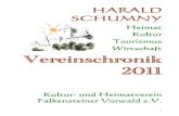 Heimat Kultur Tourismus Wirtschaft Vereinschronik 2011 8_ 2011 web50.pdf · 4 05.04.2011 Vorstandssitzung und Mitgliederversammlung des Vereins Naturpark Vorderer Bayerischer Wald