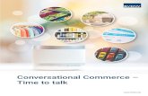 Conversational Commerce – Time to talk - BVDW · 2019-06-27 · *Sprachassistenten schieß hierbei Funktionen wie z.B. Siri und Co. auf dem Smartphone mit ein Quelle: Capgemini
