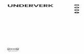 UNDERVERK GB DE FR IT · 2017-06-29 · Important:If the hood is supplied without charcoal filters, these must be fitted before the hood can be used. Filters are available in shops.