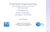 Funktionale Programmierung - LVA 185.A03, VU 2.0, ECTS ......John W. Backus.Can Programming be Liberated from the von Neumann Style? A Functional Style and its Algebra of Programs.