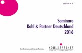 Seminare Kohl & Partner Deutschland 2016zeppelinmedia.org/kohlundpartner2013/Seminar... · 2015-12-16 · • Warum Sie lieber einmal zu viel als zu wenig grüßen sollten • „Bitte