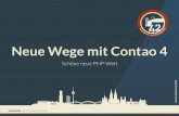Neue Wege mit Contao 4€¦ · terminal42 web development gmbh Composer Statistik Totals Packages registered: 95’284 Versions available: 502’313 Packages installed: 2’019’225’476