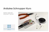 Arduino Schnupper Kurslaagewitt.de/wp-content/uploads/2017/07/Arduino_Schn... · 2017-08-18 · Abgesehen von der CPU (ATmega328) mit Takterzeugung enthält das Board Bauteile für