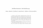 Wilhelmine Heimburg Aus dem Leben meiner alten Freundinmath.sun.ac.za/hproding/wilhelmine-heimburg.pdf · früh verstorbenen Freundin zu legen. Auf dem wohlge-pﬂegten Friedhofe
