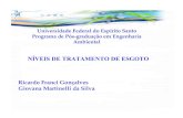 Ricardo Franci Gonçalves Giovana Martinelli da Silvainf.ufes.br/~neyval/Gestao_ambiental/Tecnologias_Ambient... · 2005-04-05 · Estimativa da eficiência de remoção esperada