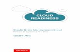 Oracle Order Management Cloud Release 13 What's …...2018/01/29  · この文章は英語の原文「Oracle Order Management Cloud What’s New in Release 13」の日本語訳となります。英文