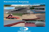 Kautschuk Katalog Rubber catalogue · Terrasoft Terrasoft Fallschutzplatte Impact protection 35 mm - 110 mm mit Steckverbindung 35 mm - 110 mm with pins L: 500 mm, B: 500 mm, H: 35