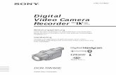 Digital Video Camera Recorder · ©2003 Sony Corporation Bedienungsanleitung Lesen Sie diese Anleitung vor Inbetriebnahme des Geräts bitte genau durch und bewahren Sie sie zum späteren