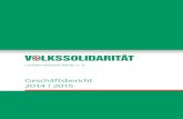 Geschäftsbericht 2014 | 2015 · Geschäftsbericht 2014 | 2015. 2 Geschäftsbericht 2013 Vorwort verbundene Unternehmen - Sozialdienste der Volkssolidarität Berlin gGmbH - Kinder-