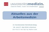 Aktuelles aus der Arbeitsmedizin - Startseite / BsAfB …bsafb.de/media/letzel_-_aktuelles_aus_der_arbeitsmedizin...2018/05/26  · Institut für Arbeits-, Sozial- und Umweltmedizin