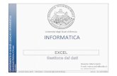 Università degli Studi di Brescia INFORMATICA · 2017-12-19 · L'uso di Excel/Calc per gestire degli archivi monotabellari è una pratica molto diffusa. I fogli elettronici, pur