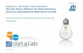 Erfolg im 21. Jahrhundert: Daten entscheiden Wie die Swiss ... · 11/17/2016  · Wie die Swiss Alliance for Data-Intensive Services datenbasierte Mehrwerte schafft Teil II, Innovations-Apéro