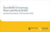 Grundhafte Erneuerung Rosa-Luxemburg-Straأںe 5 Bauvorhaben Rosa-Luxemburg-Straأںe â€“ Informationsabend