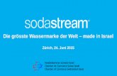 Die grösste Wassermarke der Welt made in Israelswissisrael.ch/web/images/pdf/SodaStream_24_6_CC_Swiss...Die Schweiz hat das beste Trinkwasser der Welt Best kontrolliertes Lebensmittel