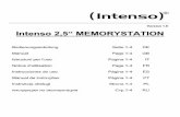 Version 1.0 Intenso 2,5“ MEMORYSTATION · Version 1.0 Intenso 2,5“ MEMORYSTATION Bedienungsanleitung Seite 1-4 DE Manual Page 1-4 GB Istruzioni per l’uso Pagina 1-4 IT Notice