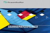 FORSCHUNG FÜR MEHR EFFIZIENZ - Fraunhofer · Forschen für die Praxis ist die zentrale Aufgabe der Fraunhofer-Gesellschaft. Die 1949 gegründete Forschungsorganisation ... stoffpreise